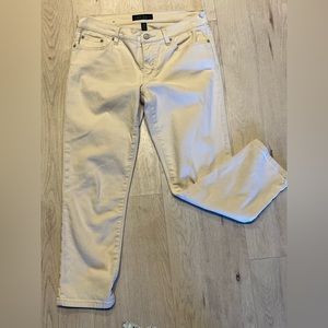 LAUREN RALPH LAUREN Off White/Natural Jeans. Size 8 EUC